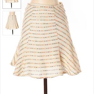 Anthropologie White Skirt Size 8